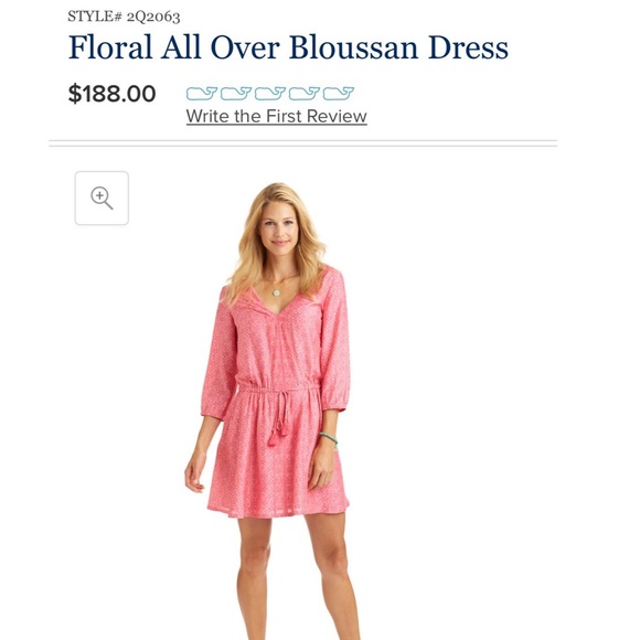 Vineyard Vines Floral Dress - Picture 1 of 8